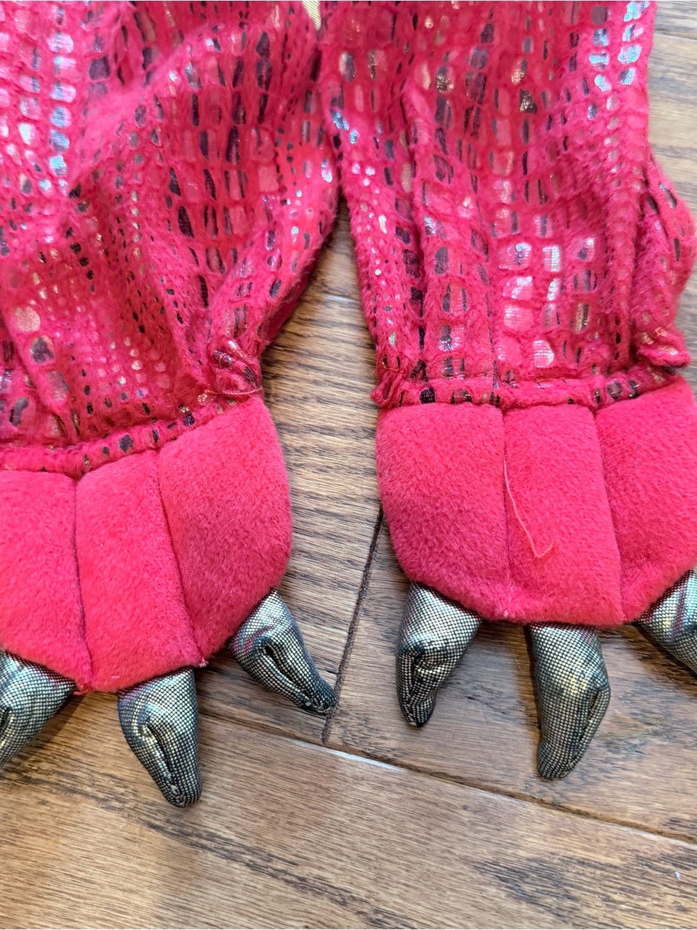 Pottery Barn Kids Red and Gold Dragon Costume with Wings bodysuit - Picture 2 of 8